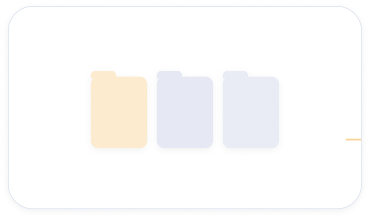 Folder stack representing categorised receipts